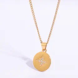 Star Coin Pendant Necklace