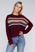 Retro Striped Pullover Sweater