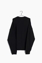 Men's Reverse Seam Sweatshirt in Black