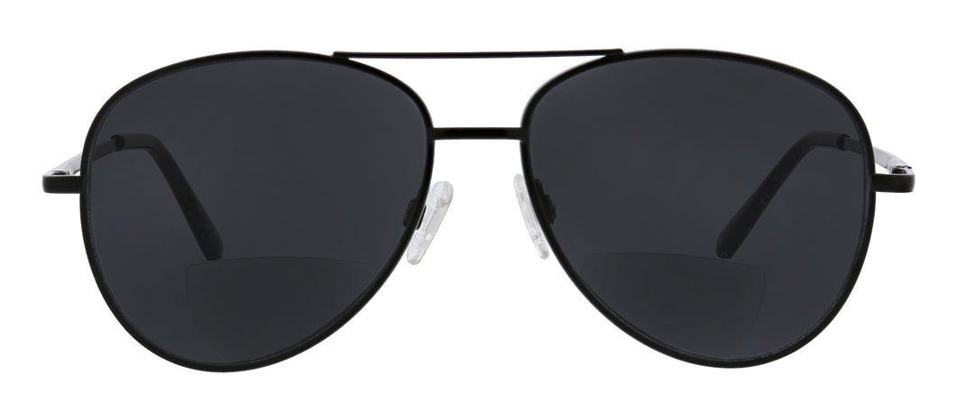 Heat Wave Black Aviator Sunglasses