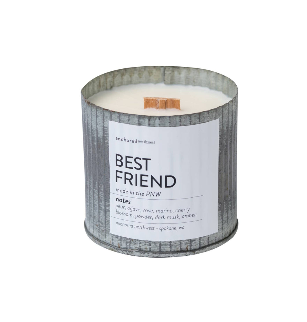 Best Friend Wood Wick Rustic Farmhouse Soy Candle
