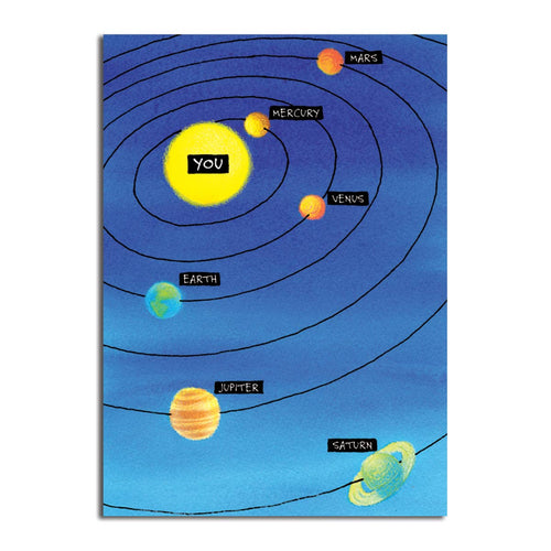 Solar System Birthday Card