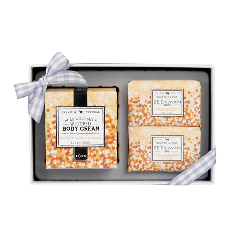 Honey & Orange Blossom Soap & Body Cream Sampler