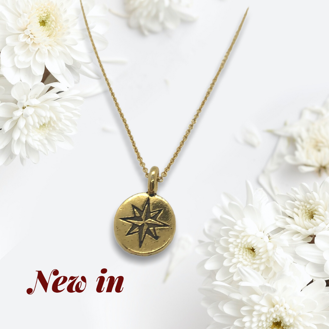 North Star Memorial Ash Necklace | Cremation Jewellery - Hold upon Heart