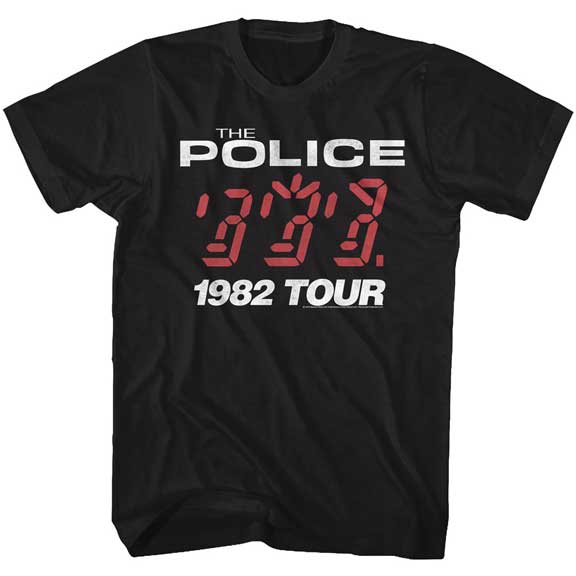 The Police, Ghost in the Machine band tee, grey t-shirt