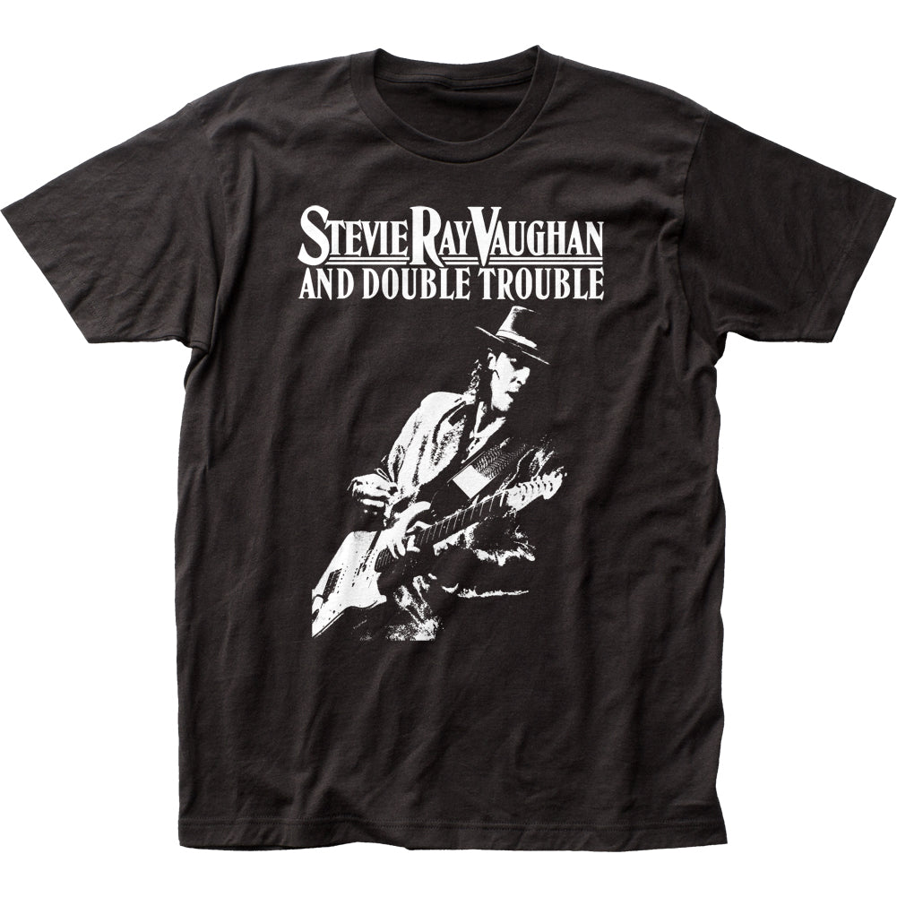 Stevie Ray Vaughn and Double Trouble black t-shirt