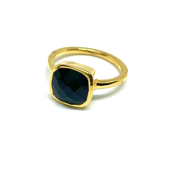Black Onyx Gemstone Ring
