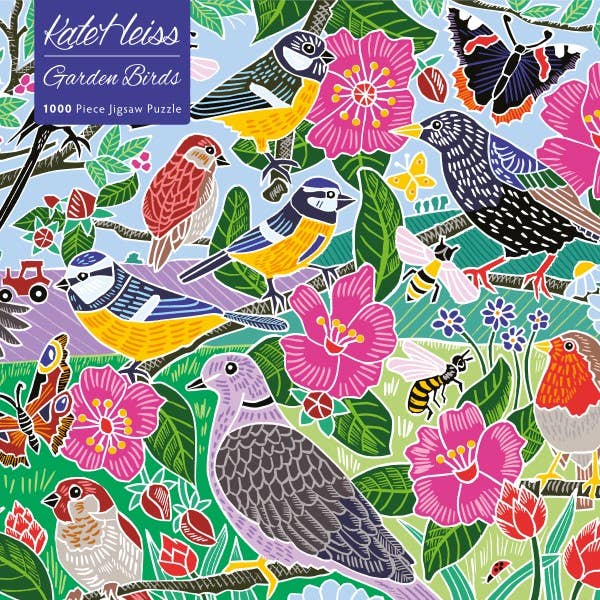 Kate Heiss: Garden Birds 1000 Piece Jigsaw Puzzle