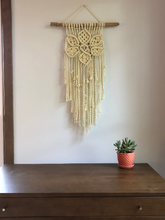 Macrame flower wall hanging