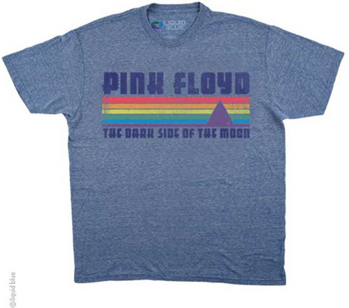 Pink Floyd Dark Side of The Moon band tee, blue t-shirt