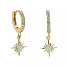 Opal Starburst Earrings