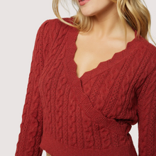 Olivia Wrap Top Sweater